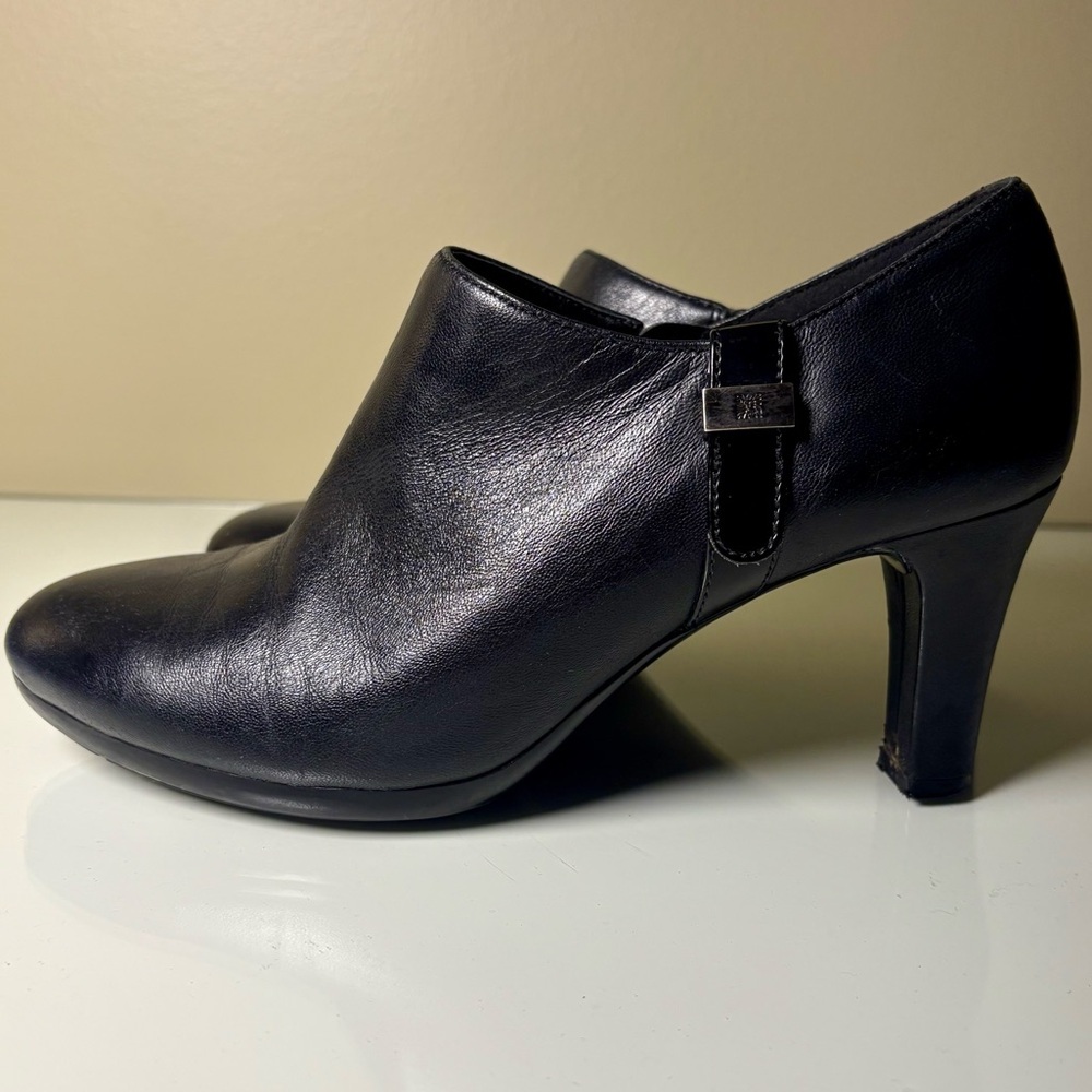 Anne Klein Women's Seabed Leather Bootie